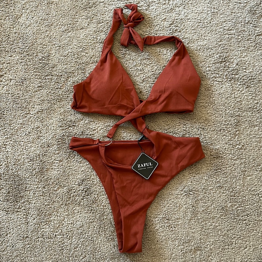 Zaful one piece cutout swimsuit